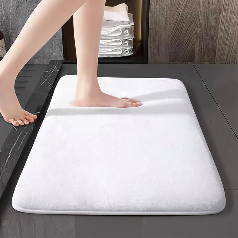 Tapete para Banheiro Antiderrapante Absorvente Veludo Casa & Coza