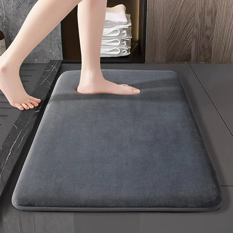 Tapete para Banheiro Antiderrapante Absorvente Veludo Casa & Coza