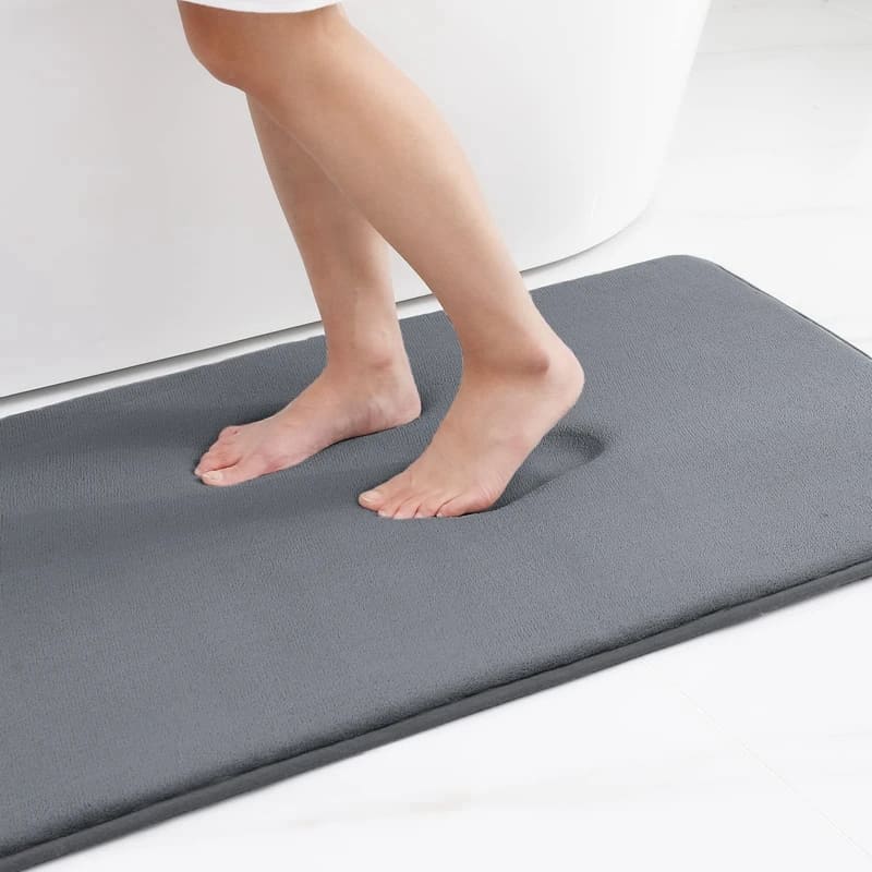 Tapete para Banheiro Antiderrapante Absorvente Veludo Casa & Coza