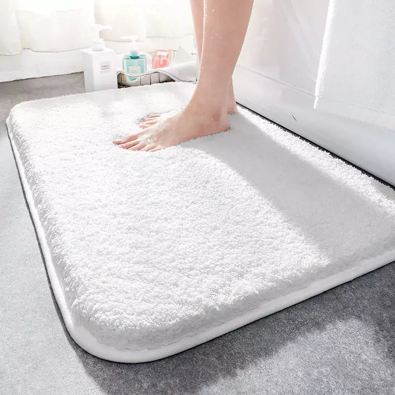Tapete para Banheiro Felpudo Antiderrapante Absorvente Casa & Coza