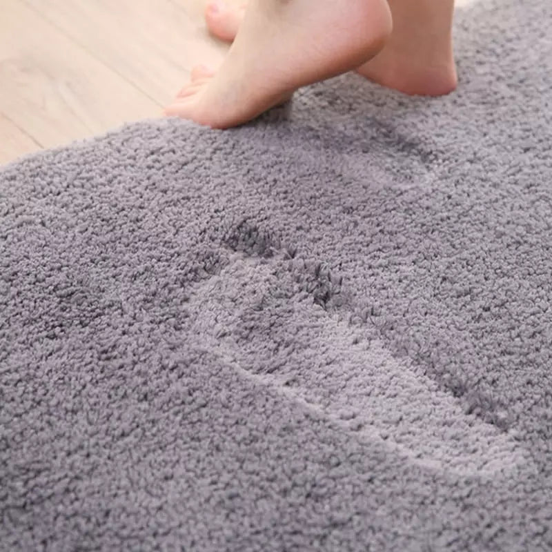 Tapete para Banheiro Felpudo Antiderrapante Absorvente Casa & Coza