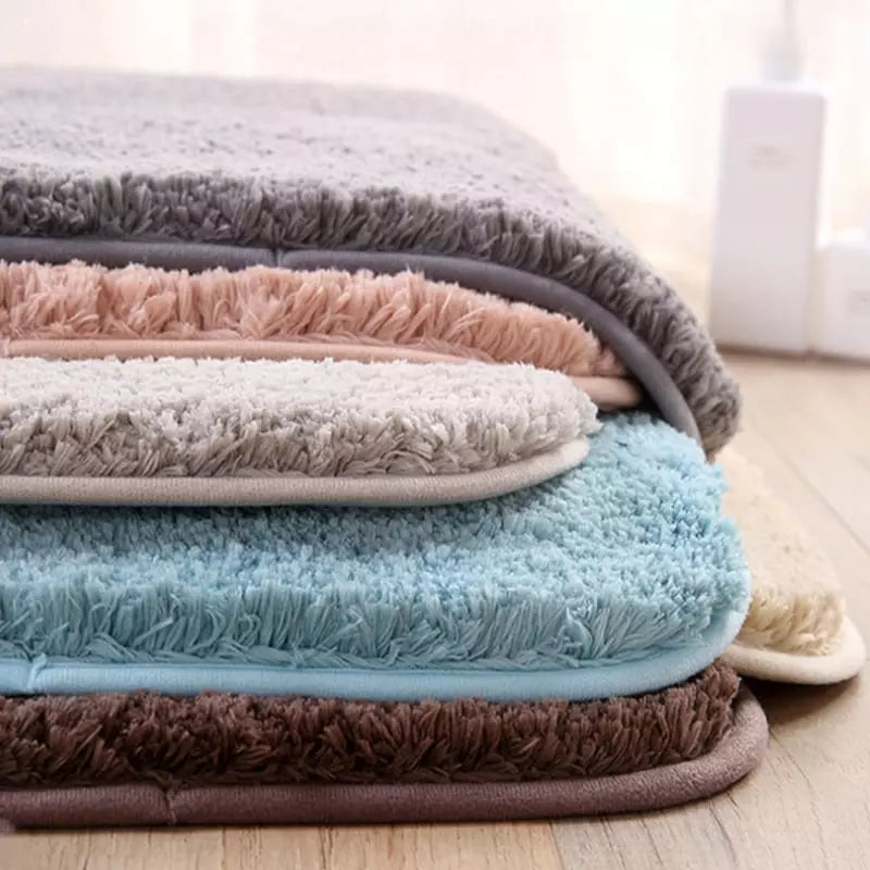 Tapete para Banheiro Felpudo Antiderrapante Absorvente Casa & Coza