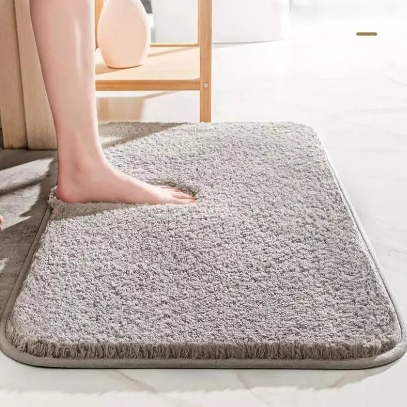 Tapete para Banheiro Felpudo Antiderrapante Absorvente Casa & Coza