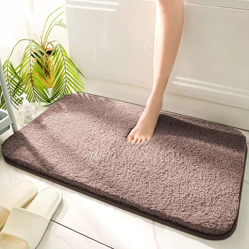 Tapete para Banheiro Felpudo Antiderrapante Absorvente Casa & Coza
