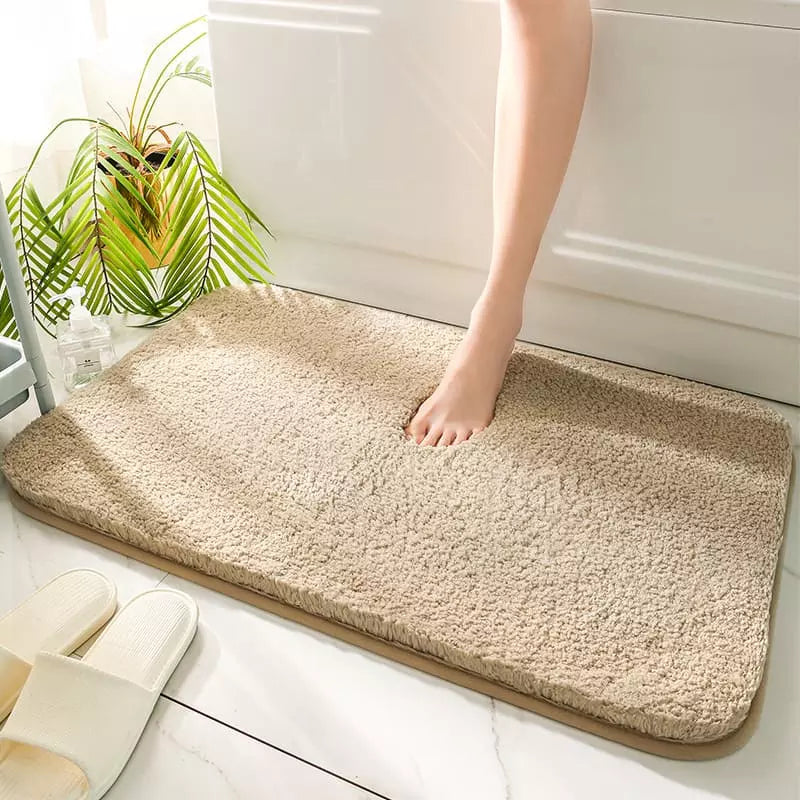 Tapete para Banheiro Felpudo Antiderrapante Absorvente Casa & Coza