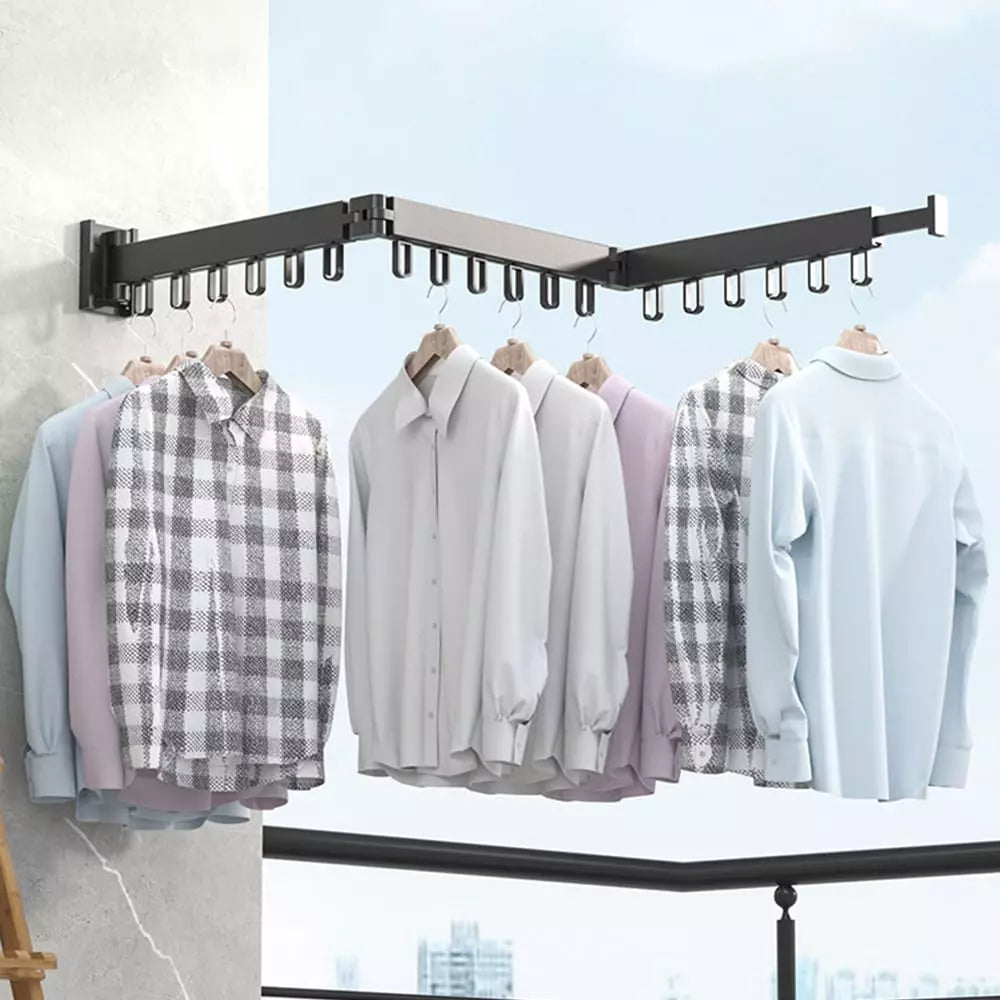 Varal Retrátil de Roupas de Parede Alumínio Casa & Coza