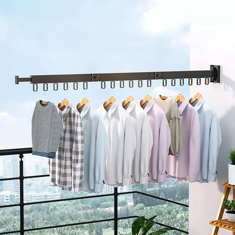 Varal Retrátil de Roupas de Parede Alumínio Casa & Coza
