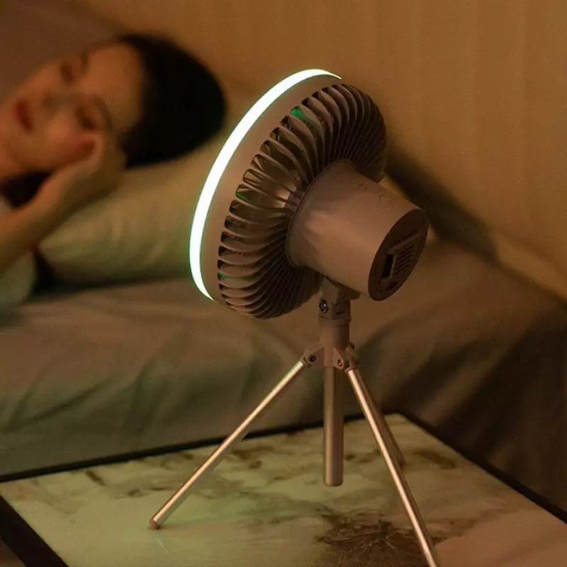 Ventilador de Coluna Portátil Recarregável de Mesa Casa & Coza