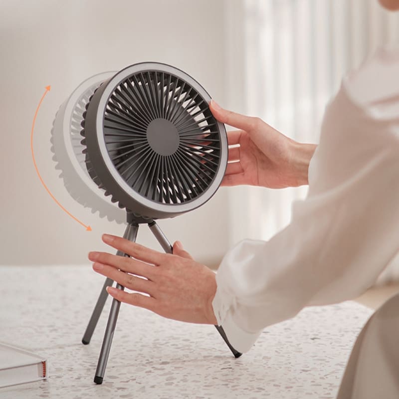 Ventilador de Coluna Portátil Recarregável de Mesa Casa & Coza
