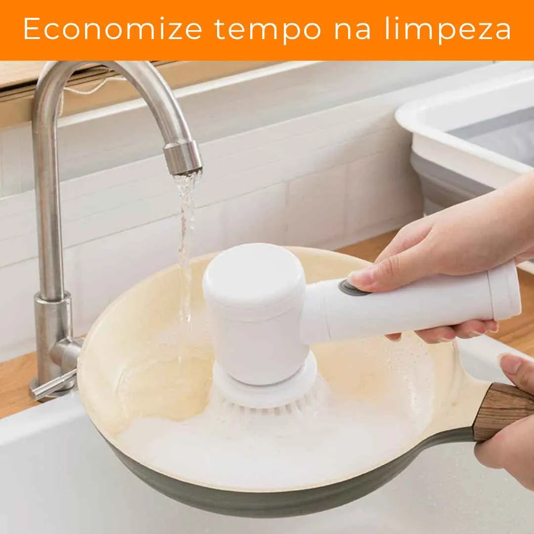 Escova Elétrica Multifuncional Casa & Coza - Limpeza Rápida