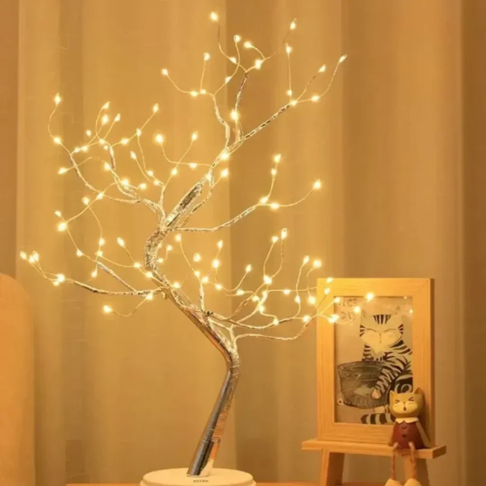 Luminária de Mesa Árvore Brilhante - Casa & Coza