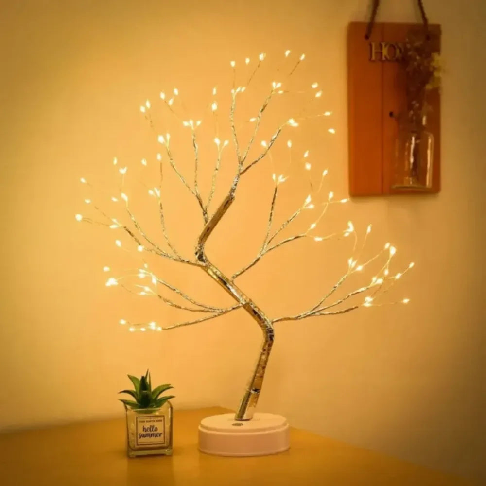 Luminária de Mesa Árvore Brilhante - Casa & Coza
