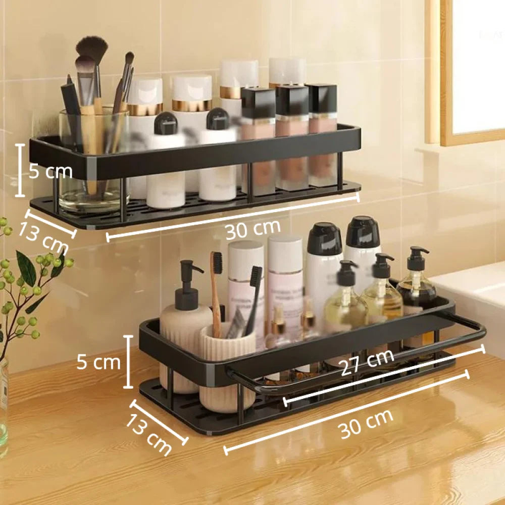 Conjunto de Prateleiras para Banheiro Sem Furos - Casa & Coza