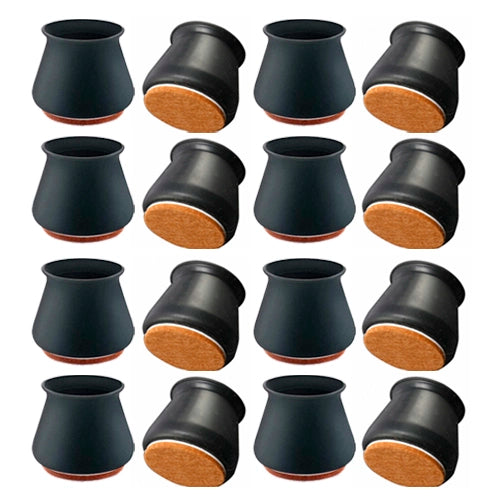 Kit com 16 Peças de Protetor de Pés de Móveis em Silicone - Casa & Coza
