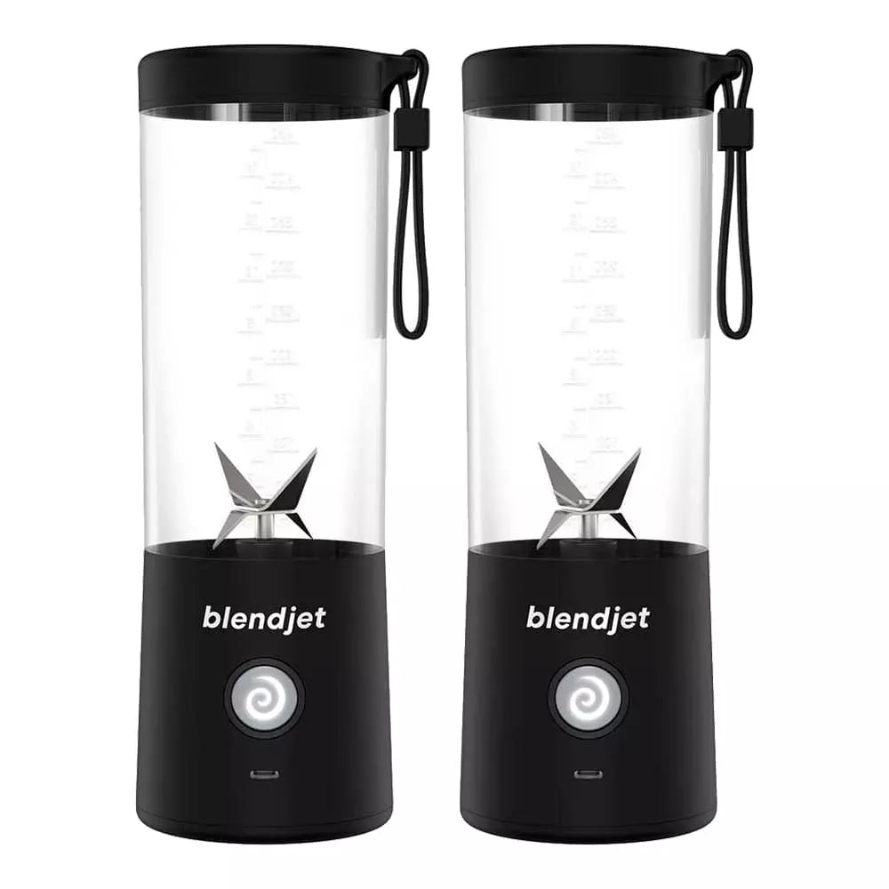 Kit 2 Mini Liquidificador Portátil - 6 Lâminas - Recarregável