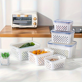 Conjunto de 4 Peças de Recipientes para Armazenamento de Alimentos Livres de BPA Casa & Coza