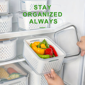 Conjunto de 4 Peças de Recipientes para Armazenamento de Alimentos Livres de BPA Casa & Coza