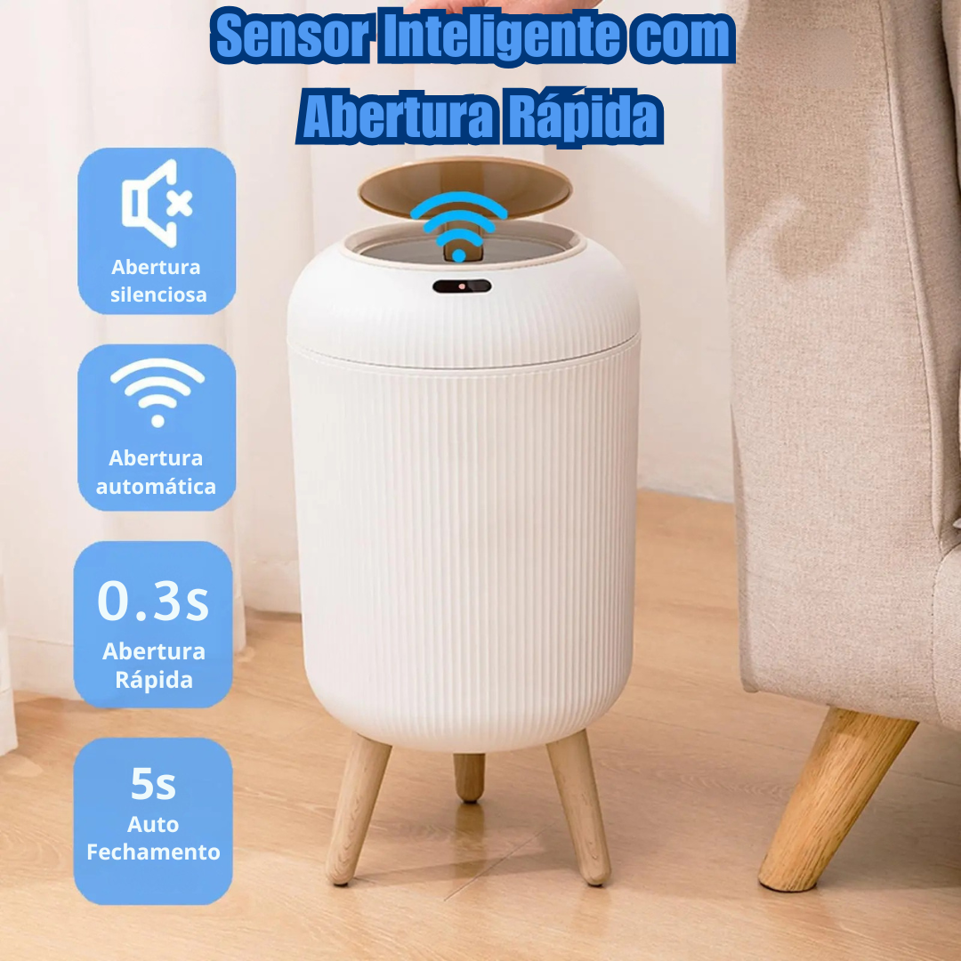 Lixeira Automática com Sensor de Movimento 10L