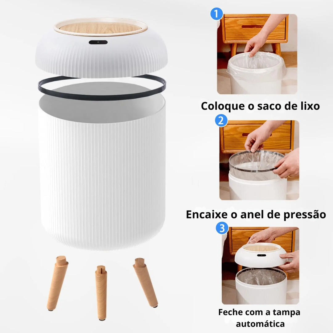 Lixeira Automática com Sensor de Movimento 10L