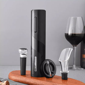 Abridor de Vinho Elétrico Recarregável Kit de Vinho Casa & Coza