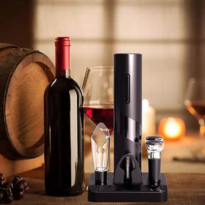 Abridor de Vinho Elétrico Recarregável Kit de Vinho Casa & Coza