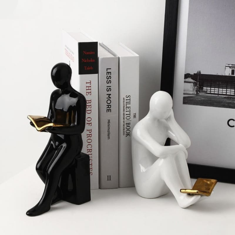 Aparador de Livros Bibliocanto Cerâmica Decorativo Casa & Coza
