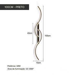 Arandela de Parede Interna LED Minimalista Moderno Casa & Coza