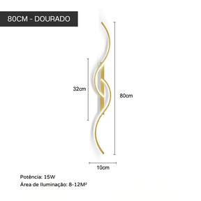 Arandela de Parede Interna LED Minimalista Moderno Casa & Coza