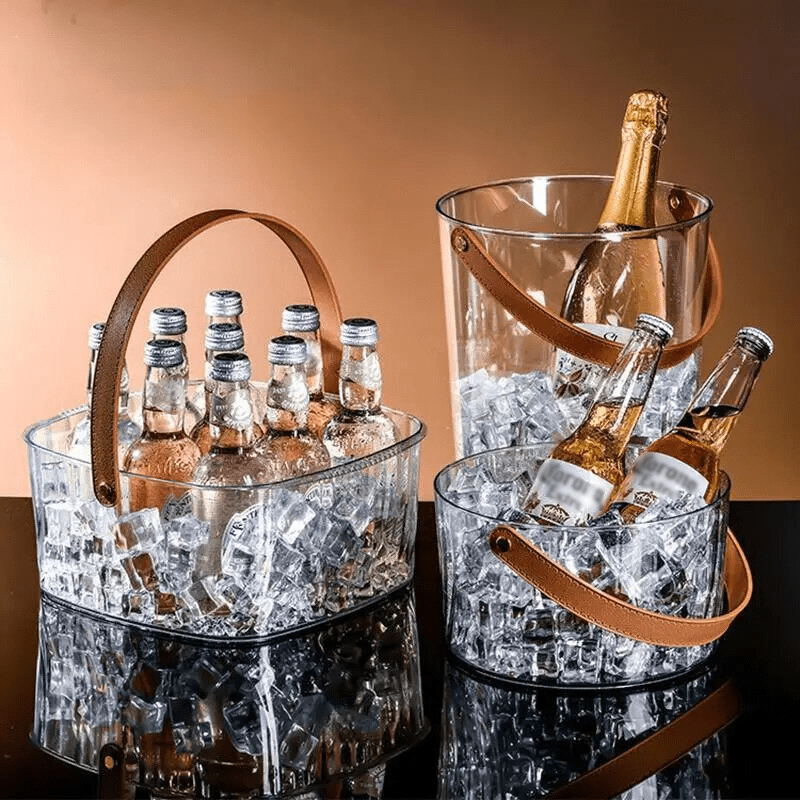 Balde de Gelo Acrílico Cerveja Champanhe Bar em Casa Casa & Coza