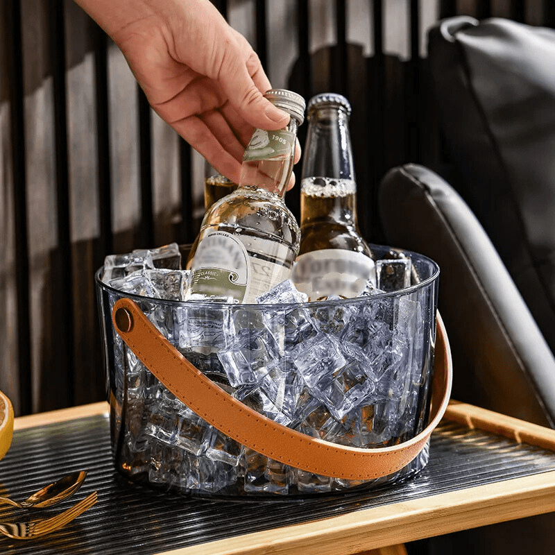 Balde de Gelo Acrílico Cerveja Champanhe Bar em Casa Casa & Coza