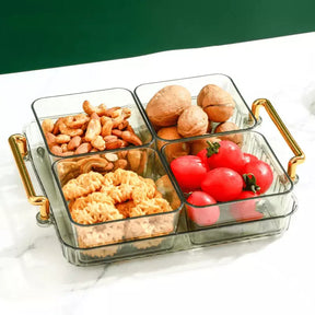 Bandeja de Lanche Multifuncional com Potes de Armazenamento Casa & Coza