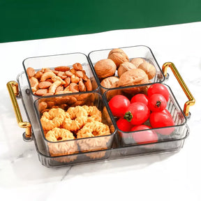 Bandeja de Lanche Multifuncional com Potes de Armazenamento Casa & Coza