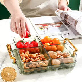 Bandeja de Lanche Multifuncional com Potes de Armazenamento Casa & Coza