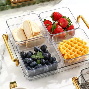 Bandeja de Lanche Multifuncional com Potes de Armazenamento Casa & Coza