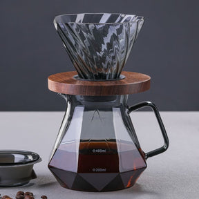 Bule de Café Vidro Borossilicato Coador de Café Hario V60 Casa & Coza
