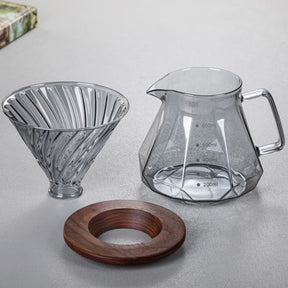 Bule de Café Vidro Borossilicato Coador de Café Hario V60 Casa & Coza