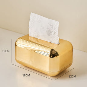 Caixa Porta Lenço Umedecido e Papel Cromado da Casa & Coza