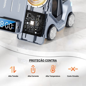 Carregador por Indução Carro Sem Fio Iphone/Samsung/Huawei Casa & Coza