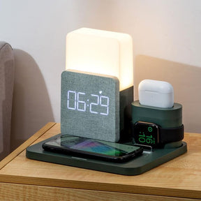 Carregador por Indução Luminária de Mesa e Despertador Casa & Coza