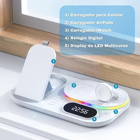 Carregador por Indução Sem Fio Iphone/Samsung/Huawei Casa & Coza