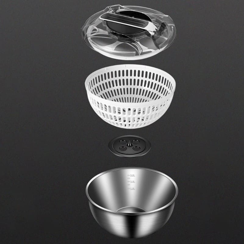 Centrifuga Secadora de Salada Bowl Inox Casa & Coza