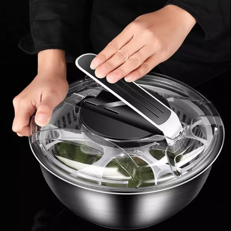 Centrifuga Secadora de Salada Bowl Inox Casa & Coza