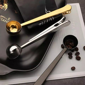 Colher para Café com Presilha Inox Prendedor de Embalagem Casa & Coza