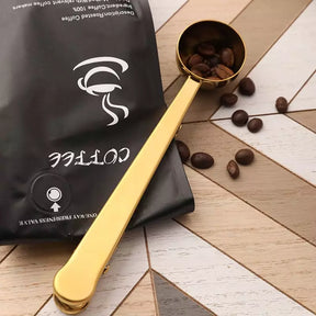 Colher para Café com Presilha Inox Prendedor de Embalagem Casa & Coza