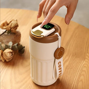 Copo Térmico 450ml Inteligente com Tampa Premium Casa & Coza