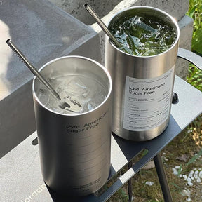 Copo Térmico para Café Inox com Tampa Hermética Casa & Coza