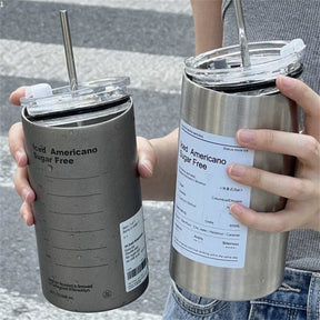 Copo Térmico para Café Inox com Tampa Hermética Casa & Coza