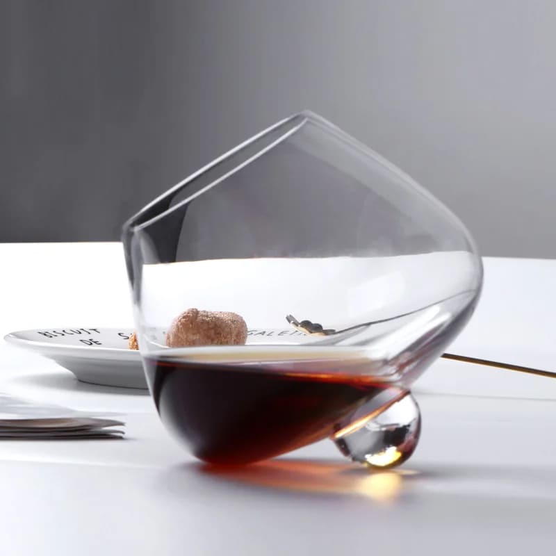 Copo de Whisky Cristal Barriga Rotativo Bar em Casa