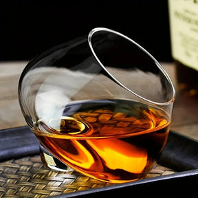Copo de Whisky Cristal Barriga Rotativo Bar em Casa