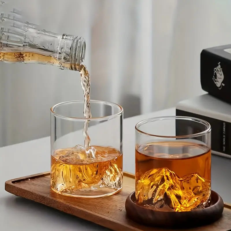 Copo de Whisky Cristal Drinks Iceberg Bar em Casa Casa & Coza